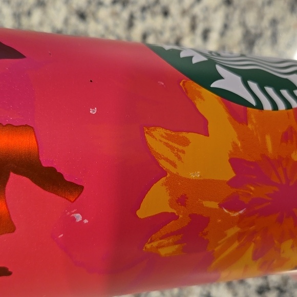 STARBUCKS 24OZ VENTI 2022 FLORAL SUMMER TUMBLER. - Picture 6 of 8
